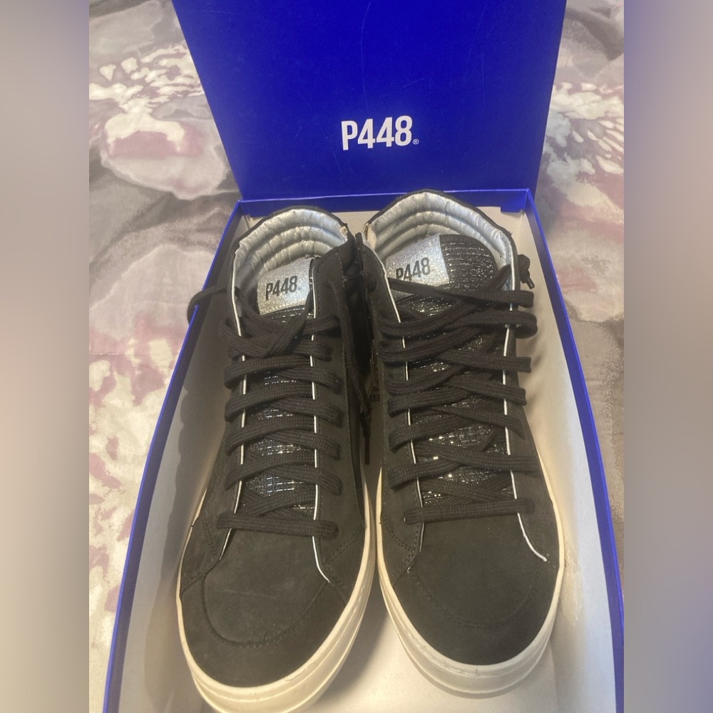 P448 Women’s Black High top Sneakers